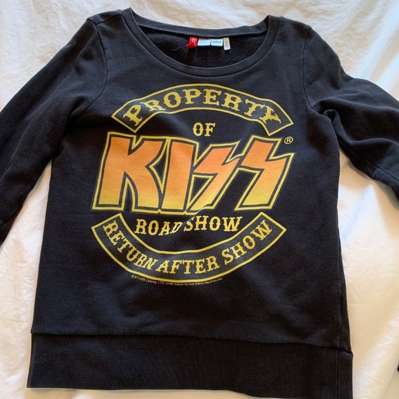 KISS band crewneck sweater super cute size Small H&M vintage vibes - Picture 2 of 5
